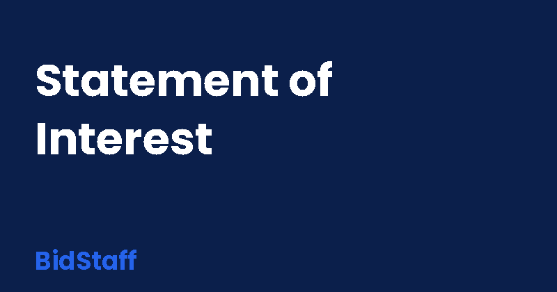 how to write a statement of interest for an internship - BidStaff guide