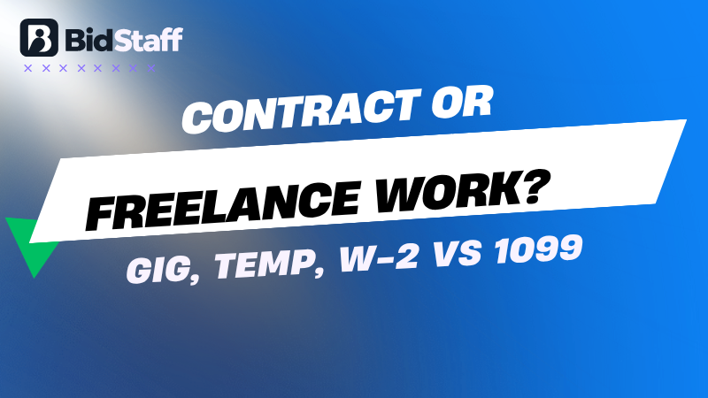 what is contract or freelance work - BidStaff guide